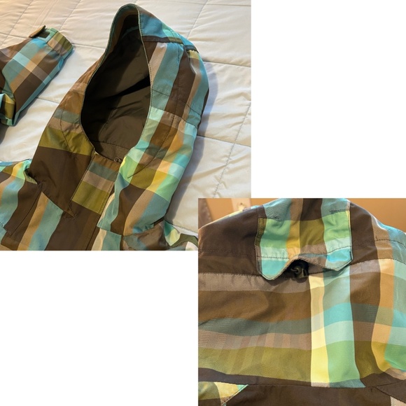 Burton Men’s GMP Traction Snowboard Jacket Plaid Size Medium - Picture 8 of 17